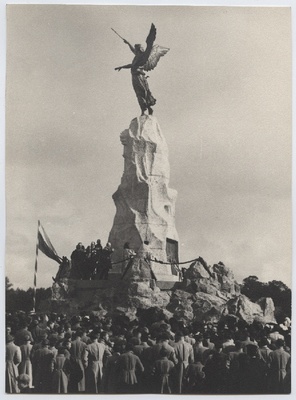 Opening of the fair pillar of Tallinn, Russalka in 1902.  duplicate photo