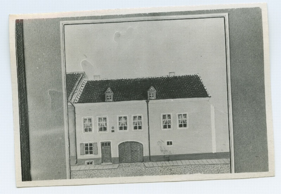 Joonis: "Haus in Breitstrasse 4 in Reval 1853".