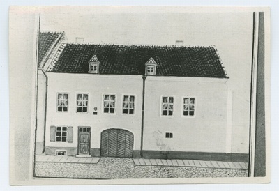 Joonis: "Haus in Breitstrasse 4 in Reval 1853".  duplicate photo