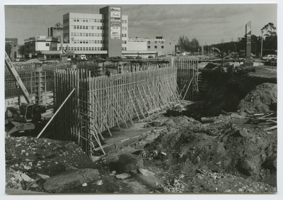 Tallinn. Tammsaare tee pikendus Järvel. Vaade ülekäigusilla ehitusele raudtee poolt  duplicate photo