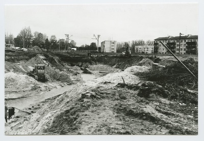 Tallinn. Tammsaare tee pikendus Järvel. Vaade teeehitusele Pärnu mnt poolt  duplicate photo
