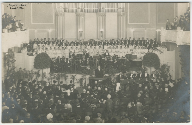"De jure" aktus Estonia kontserdisaalis 2.veeb 1921