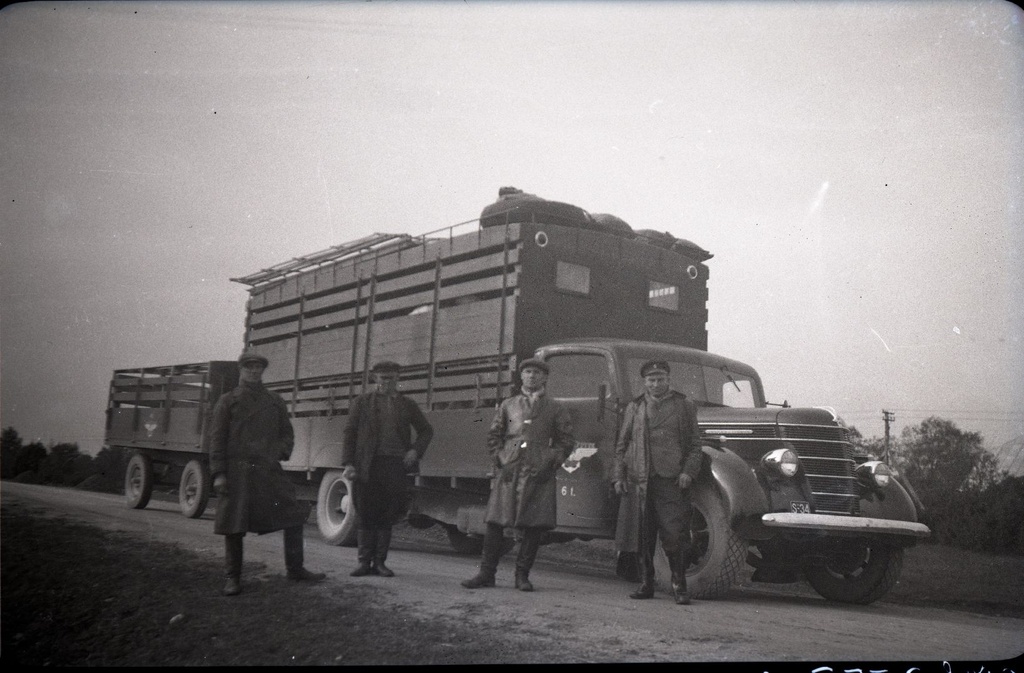 Saaremaa, truck with cargo load
