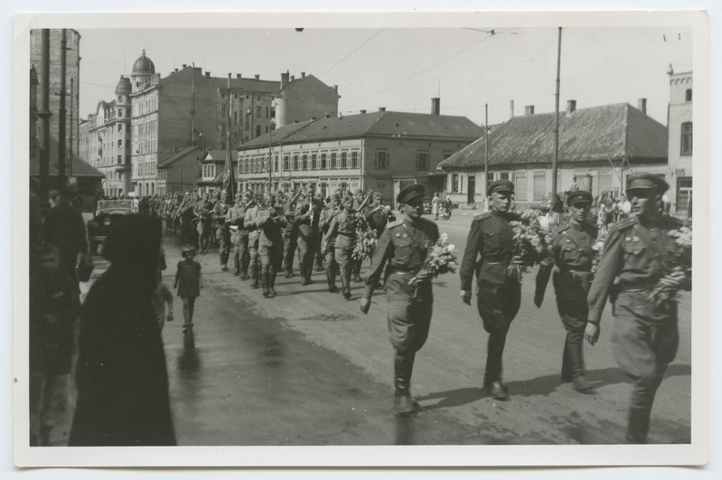 Eesti Laskurkorpuse võitlejad Riias (?).