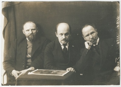 Ants Laikmaa, Nikolai Triik, Kristjan Raud  duplicate photo
