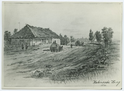 C.Buddeus "Habersche Kurg 1836", värviline.  duplicate photo