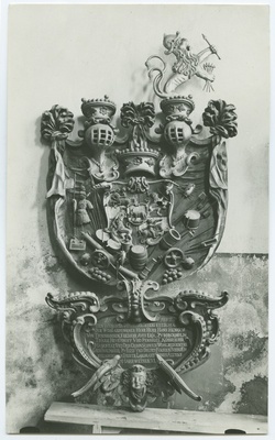 Epitaaf, Hans Heinrich von Tiesenhausen, anno 1662.  duplicate photo