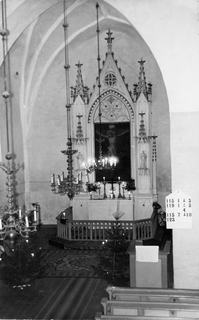 Clean church, altar