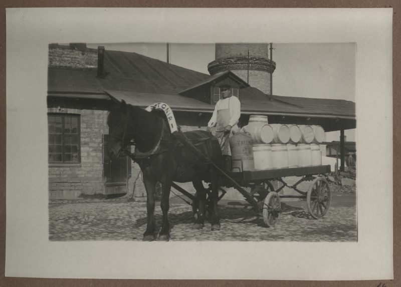 P/k "Estonia" Milk and Milk Industry horse vanker for the transport of goods.