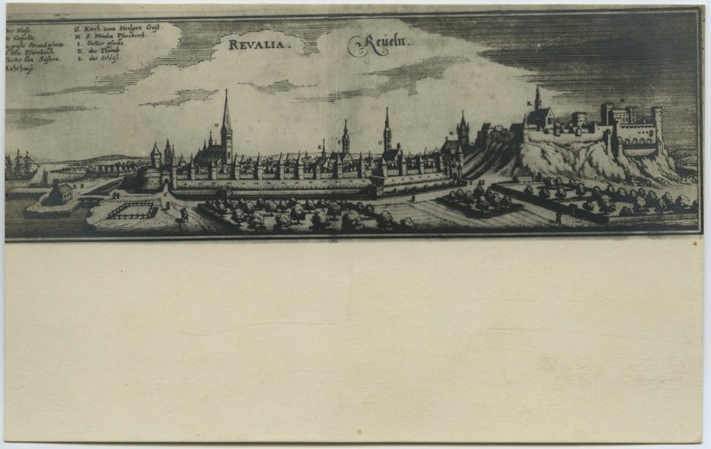 Tallinn. Merian´i gravüür - vaade Tallinnale 1650. a