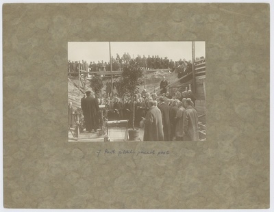 Tallinna veepuhastusjaama ehituste nurgakivi panek Ülemiste järve loodekaldal  duplicate photo