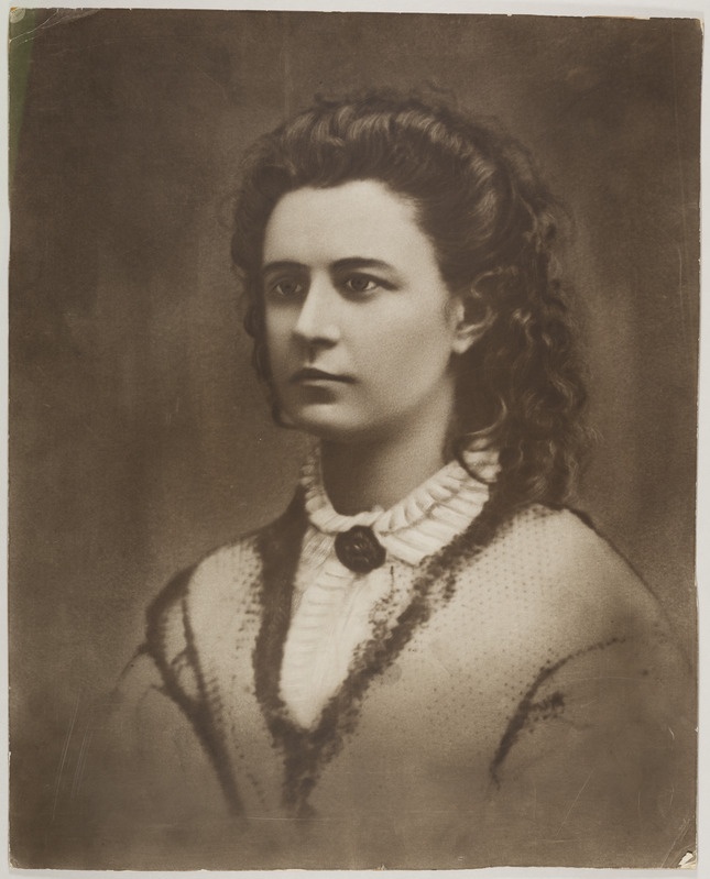 Lydia Koidula portreefoto, umbes 1870. aastast.