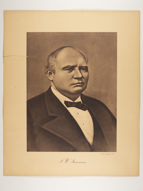 Johann Woldemar Jannsen'i portree, trükipilt, repro fotost.