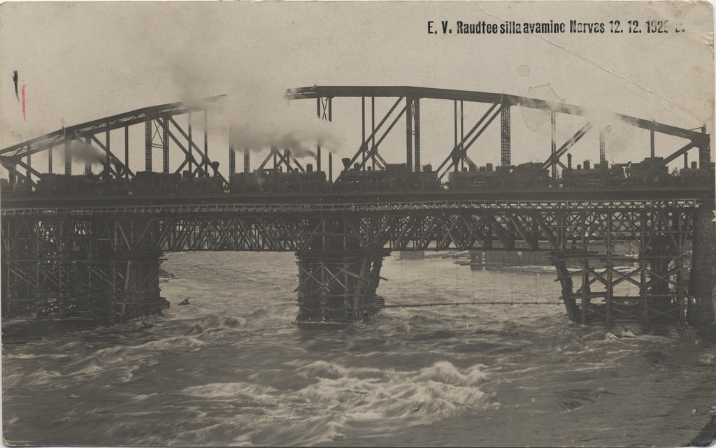 E. V. Opening of the railway bridge in Narva 12.12.1923