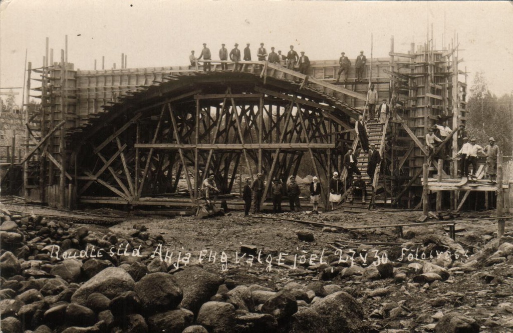 Railway bridge Ahja e. Valgejõel 27.05.1930