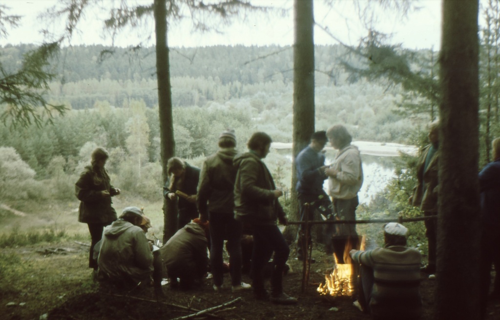 Süstamatk Gauja jõel Strenci-Sigulda, sügis 1972.