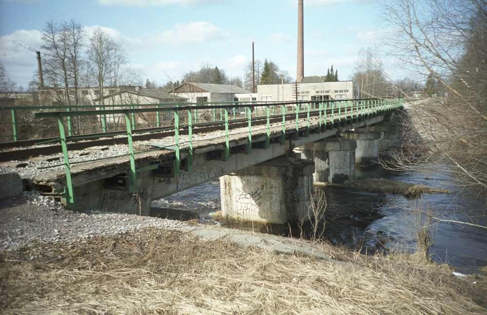 Railway bridge on Türi across the River Pärnu