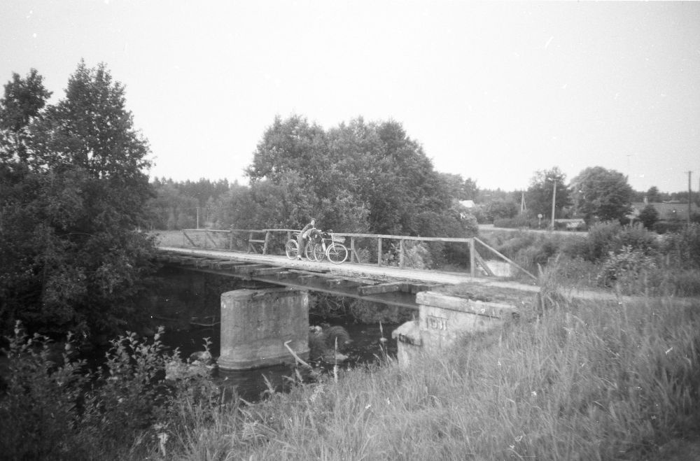 Railway bridge Avijõel on the narrow-minded railway track of Sonda-Mustvee