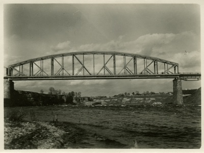 Narva railway bridge, view. Architect Prof. Pšenitski  duplicate photo