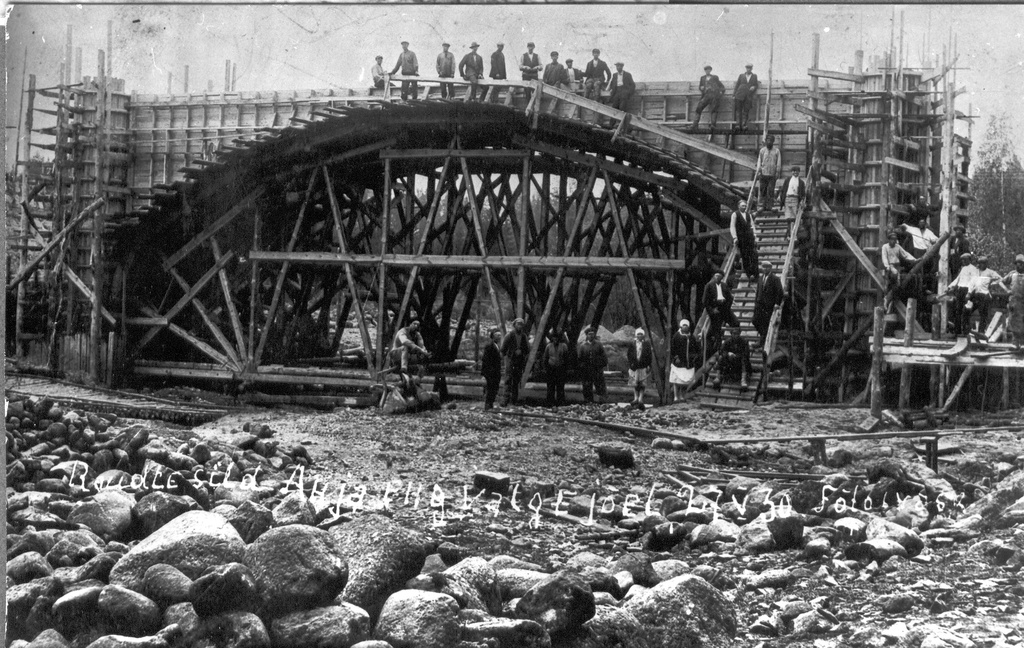 Photo. Balgemetsa railway bridge on May 27, 1930.