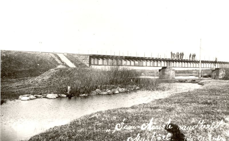 Photocopy. Railway bridge Mustjõel