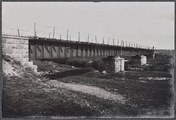 Photo, Mustjõe railway bridge, summer 1919.