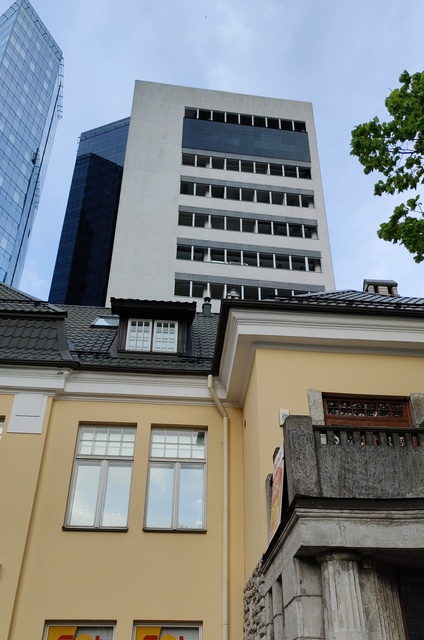 Buildings on Maakri Street in Tallinn rephoto