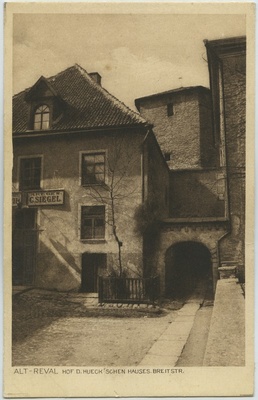 Tallinn. Alt-Reval. Hof D. Hueck'schen Hauses. Breitstr. (Lai tänav 29)  duplicate photo