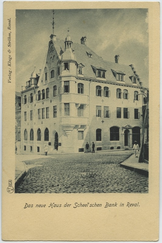 Tallinn. Das neue Haus d. Scheelschen Bankb (Scheeli panga hoone)