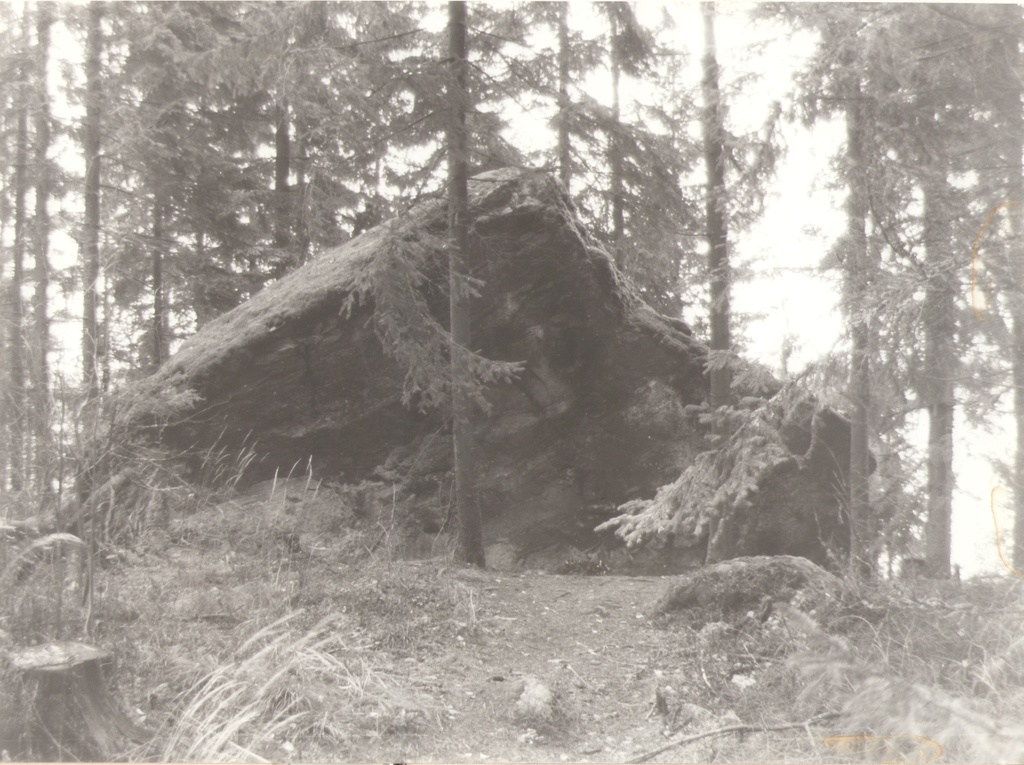 Photo. Koidula stone in Finland in Loppi.