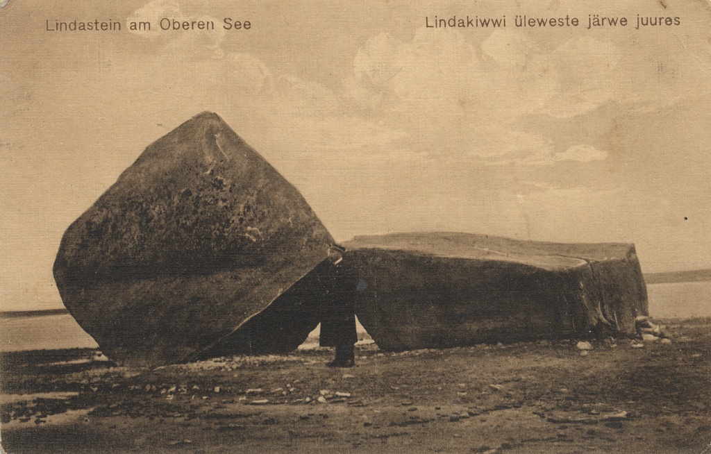 Lindastein am Oberen This : Lindakiwwi at the Üleweste järwe