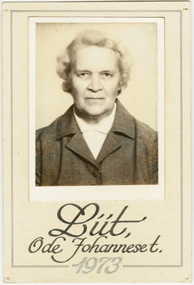 Foto albumist Tallinna TK ENSV teenelised kaubandustöötajad ajavahemikust 1967-1991. Ode Liit, Johannese tütar. 1973.  duplicate photo