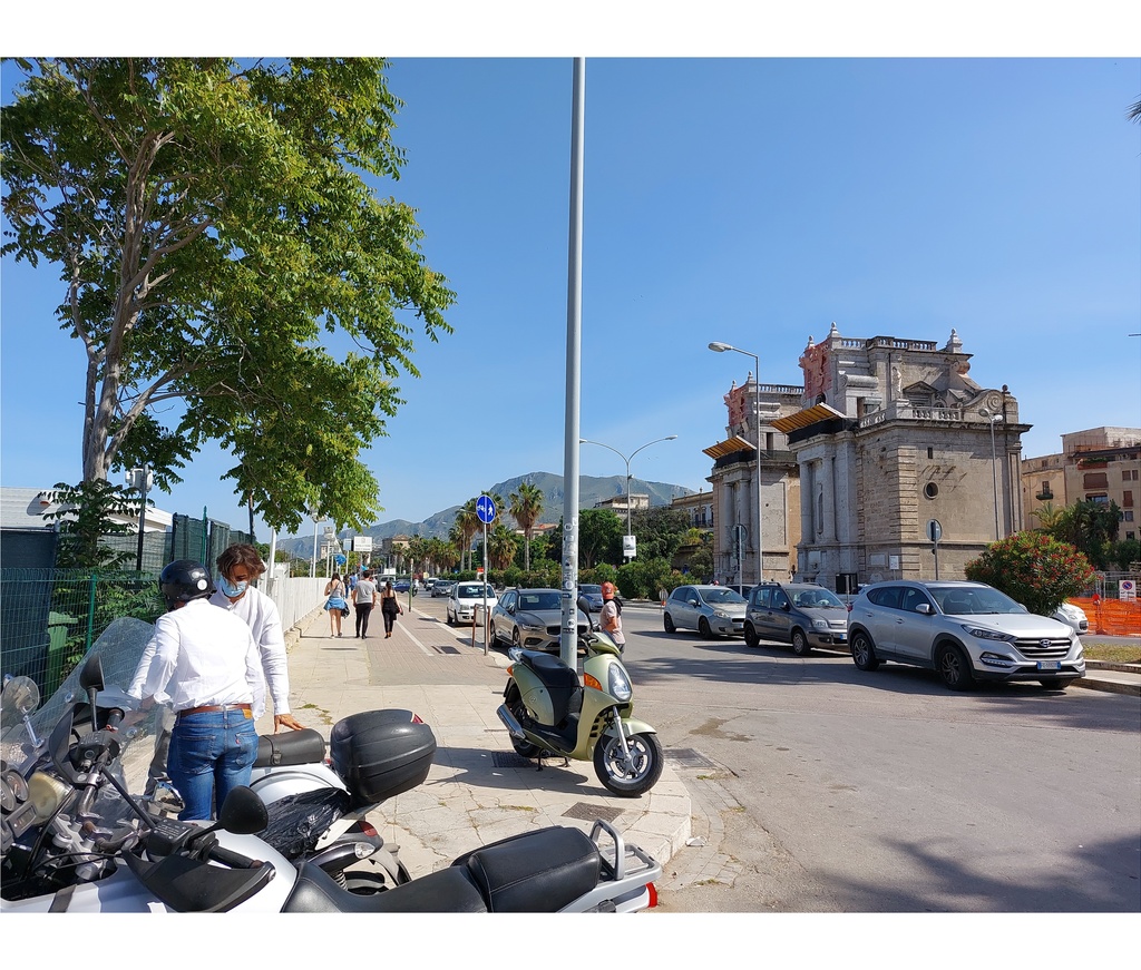 Palermo. Foro Italico en Porta Felice rephoto