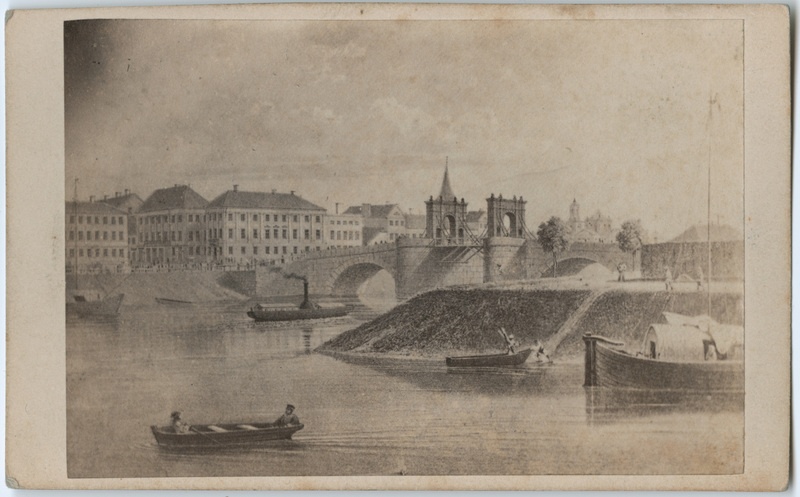 Fotorepro Louis Höflingeri litograafiast. Tartu Kivisild