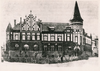 Photo. Location of the Estonian Red Card Station in Tallinn on the Estonian puiestee no. 11, 1917-1918. 1961. Ü. p. m. Arro.  duplicate photo