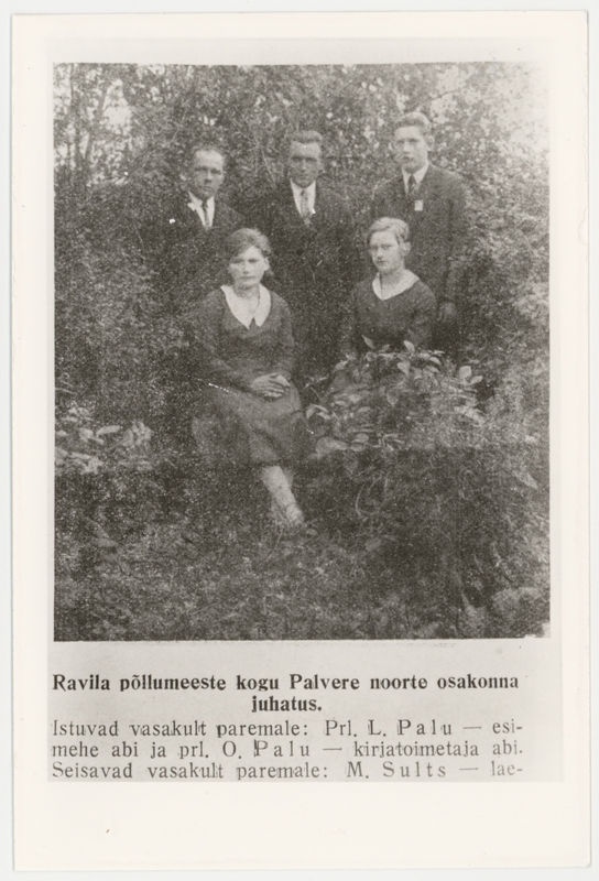 Ravila Põllumeeste Kogu Palvere noorte osakonna juhatus