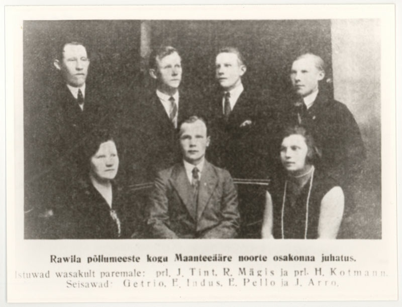 Ravila Põllumeeste Kogu Maanteeäärse noorte osakonna juhatus