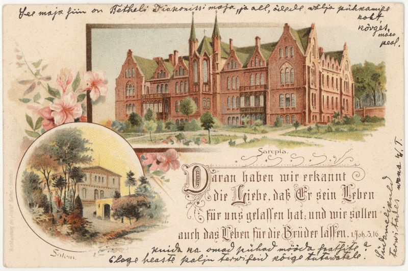 Postkaart Bielefeldi vaatega