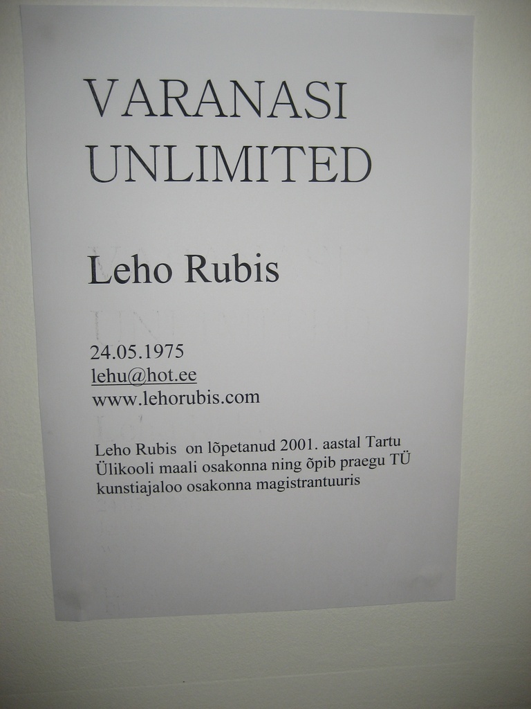 Näitus "Varanasi Unlimited"
