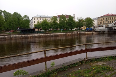 Spring Days of students 1992, in front of the boat rally Kaunas Emajõel rephoto