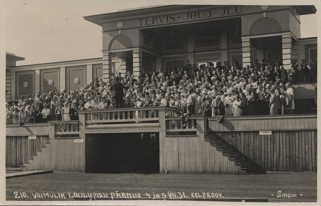 Spiritual Song Festival in Pärnu : preliminary rehearsal