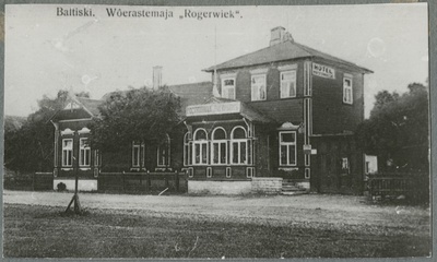 Reprofoto fotopostkaardist. Paldiski, võõrastemaja Rogerwieek (Rogerviik), Peetri 32.  duplicate photo