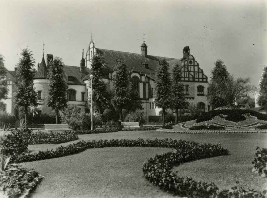 Archive and archive and powerhouse in Pärnu, view. Architect W. Bockslaff