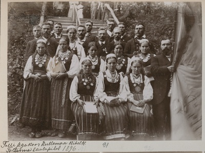 Tolli segakoor Kullamaa kihelkonnast Tallinna laulupeol 1896. a-l.  duplicate photo