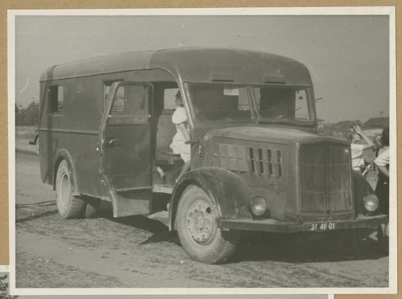 12. Üldlaulupidu. Laulupeolisi transportinud veok.