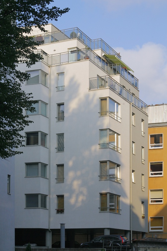 Apartment building in the centre of Tallinn, Faehlmann 8, view of the building. Architect Malle Laan