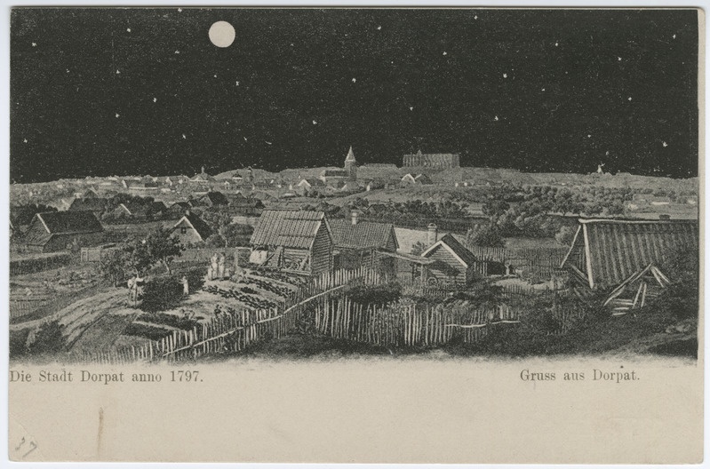 Postkaart Tartu vaade aastal 1797