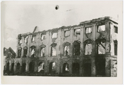 Narva 1944.a. Börsihoone varemed.  duplicate photo