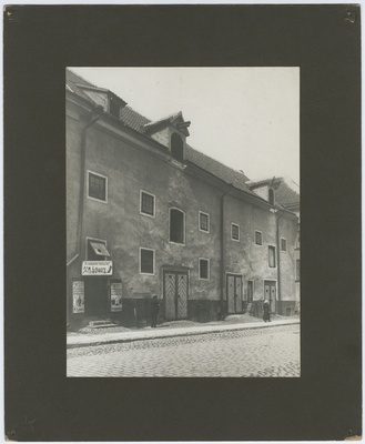Tallinn, Vanalinn, Vene tänav. Keskaegne hoone Mayeri aidad (hävinud)  duplicate photo