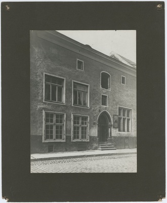 Tallinn, Vanalinn, Vene tänav. Keskaegne hoone Mayeri maja (hävinud)  duplicate photo